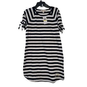 Michael Kors striped T shirt dress NWT
